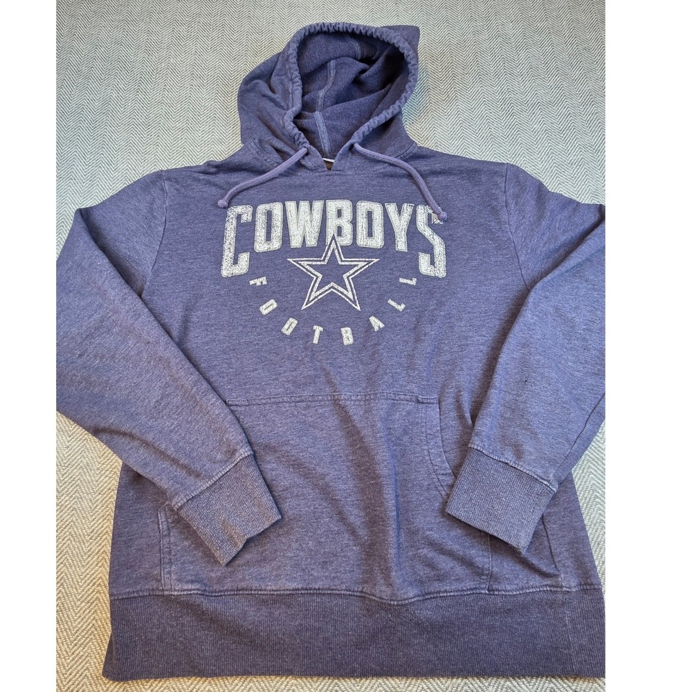 Dallas Cowboys Football Hoodie Purple Heather Pullover Star Logo Small
